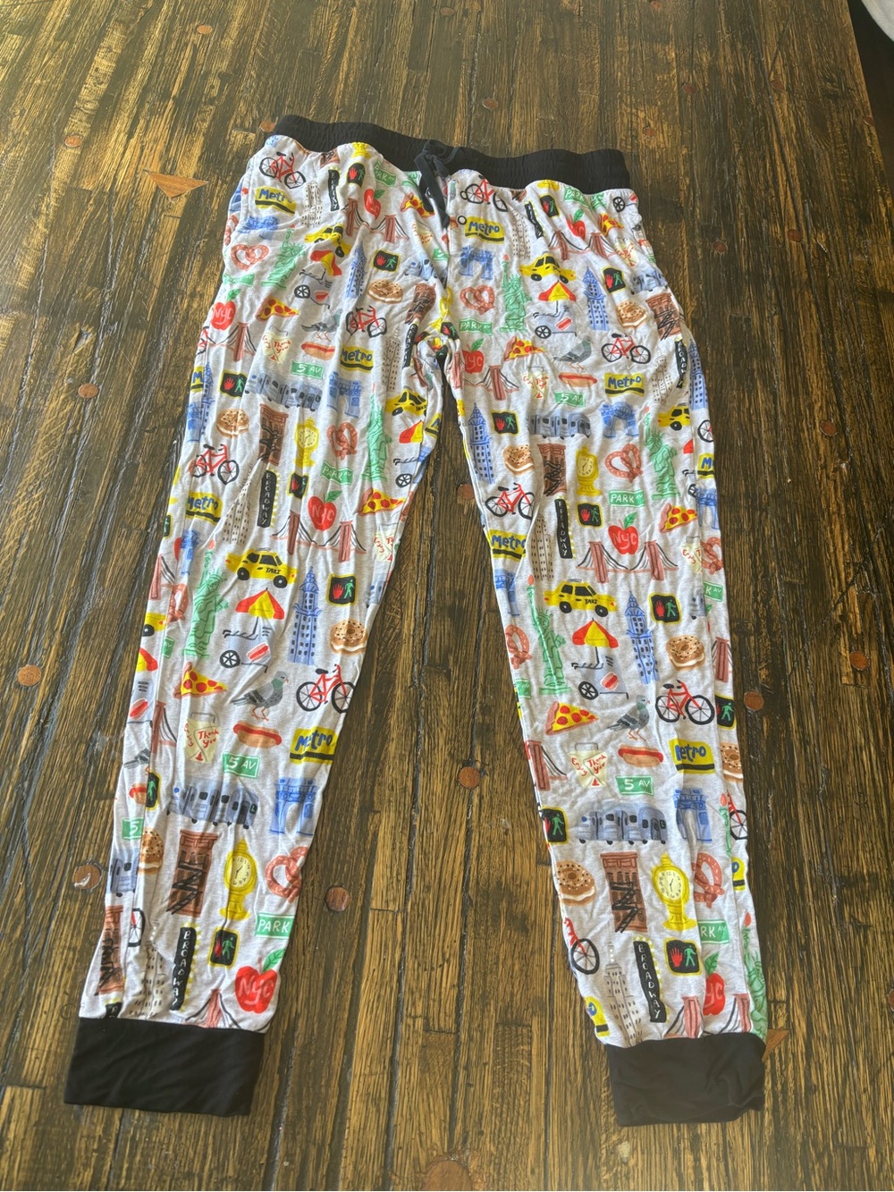 Little Sleepies Multicolor City-Print Pajama Pants
